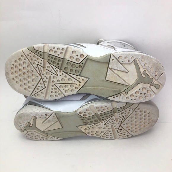 Jordan 7 Air Retro GS White Gray Size 7Y Sneakers - Picture 10 of 10